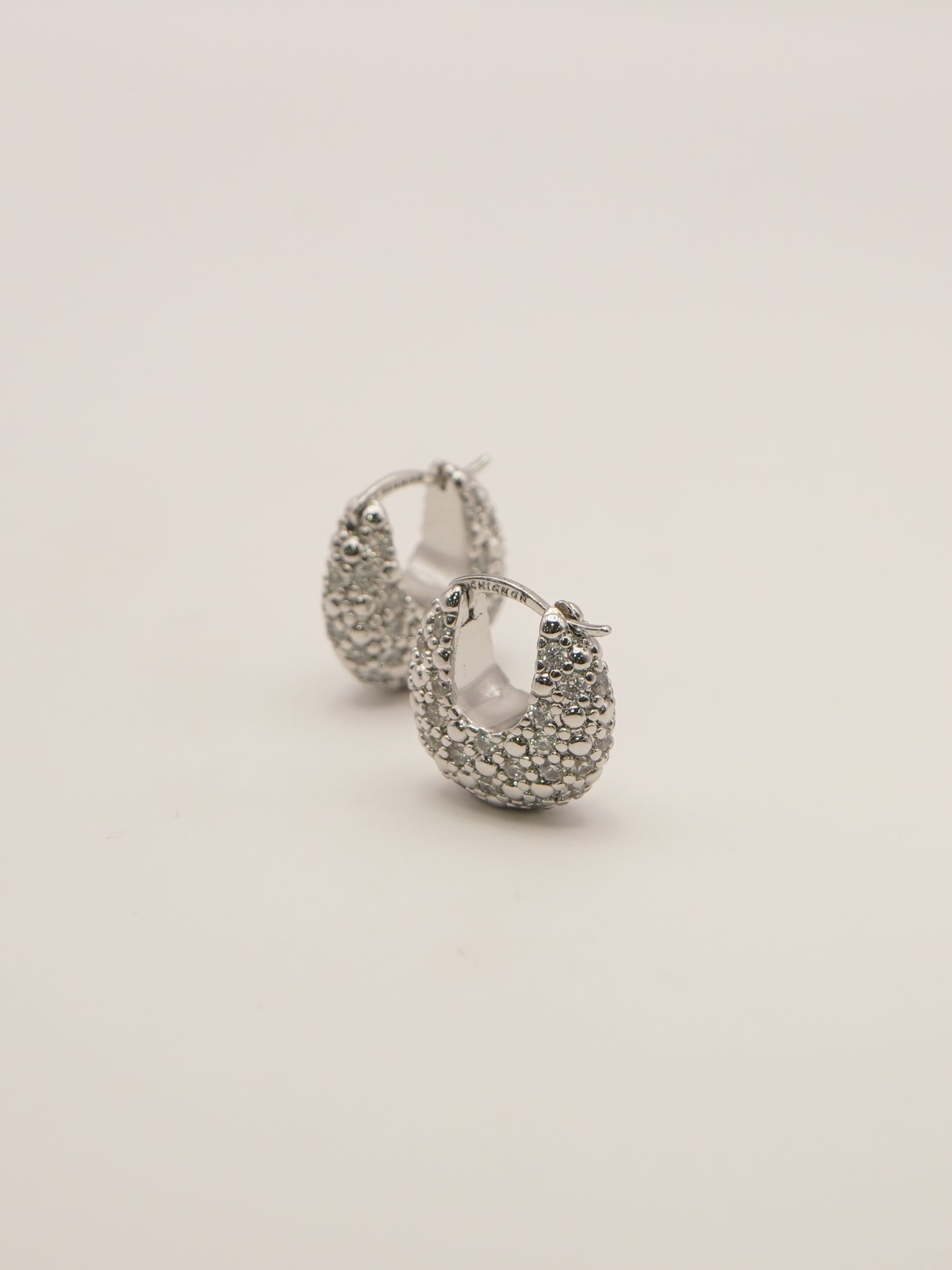 【予約販売】CHIGNON ドロップパヴェワンタッチピアス 0056-515SH