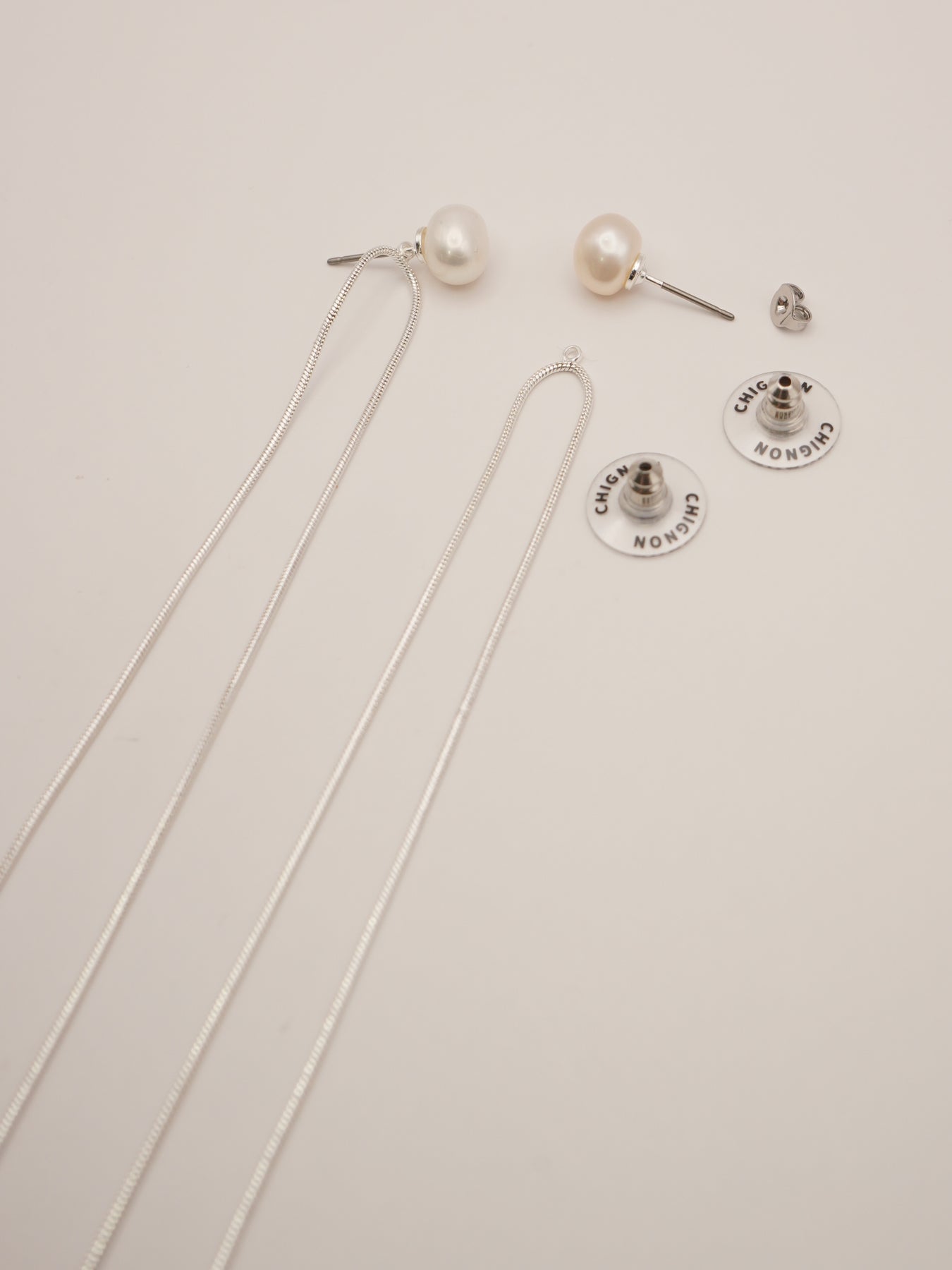 【予約販売】CHIGNON 淡水&チェーン2WAYピアス 0056-517SH