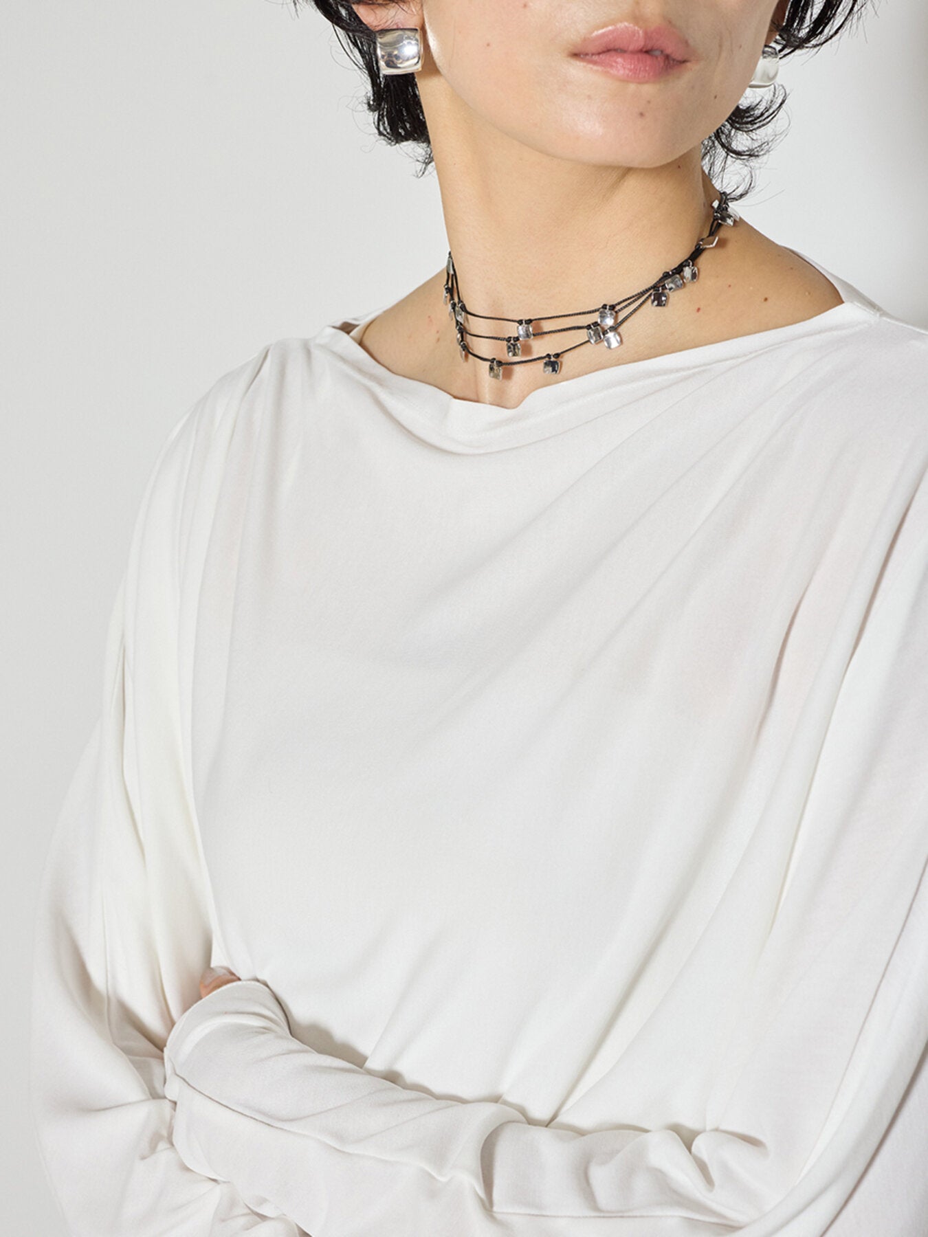 【予約販売】CHIGNON メルティスクエアコードネックレス 0065-456SH