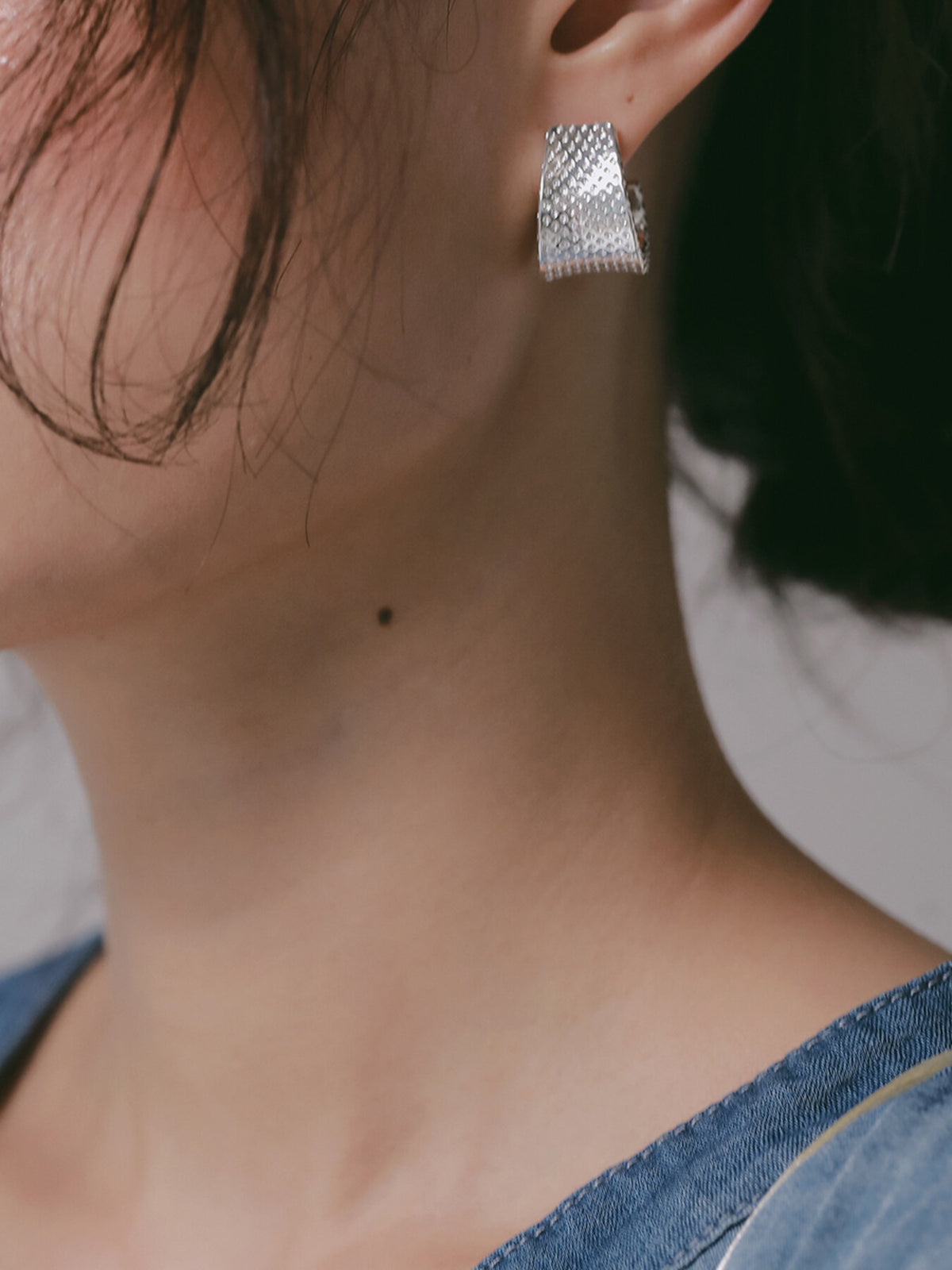 【予約販売】CHIGNON ドットワイドフープピアス 0066-776SH