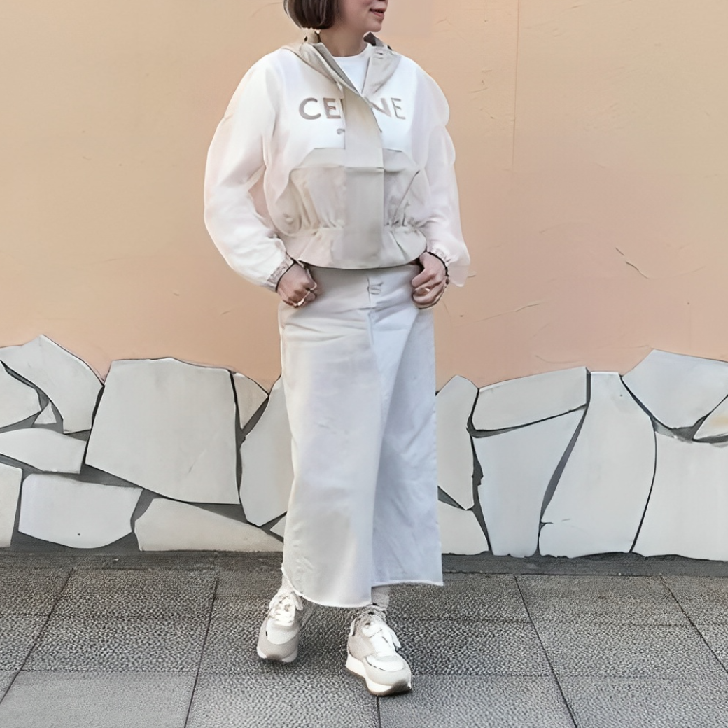 Maison de RUKA シースルーリネンパーカー