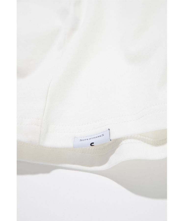 SUPERTHANKS 刺繍バックプリントT "You're not you when you're content〔40%OFF〕