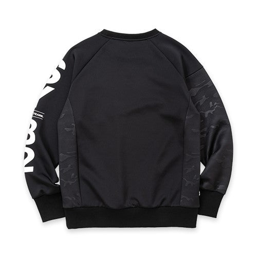 SY32 DOUBLE KNIT EMBOSS CAMO SHIELD P/O CREW No.13525