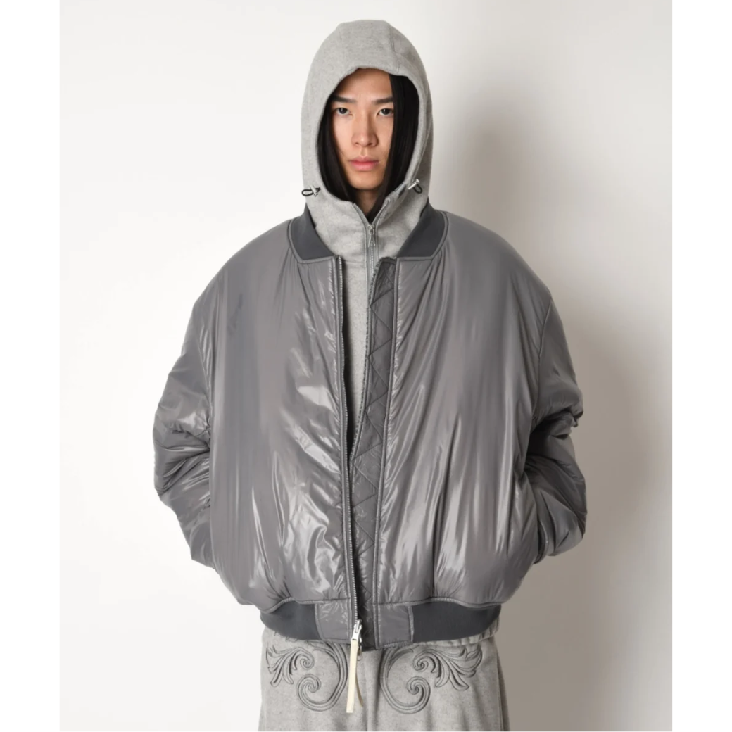 SUPERTHANKS Fur/Shrink faux leather Reversible Flight jacket ST264 JK02