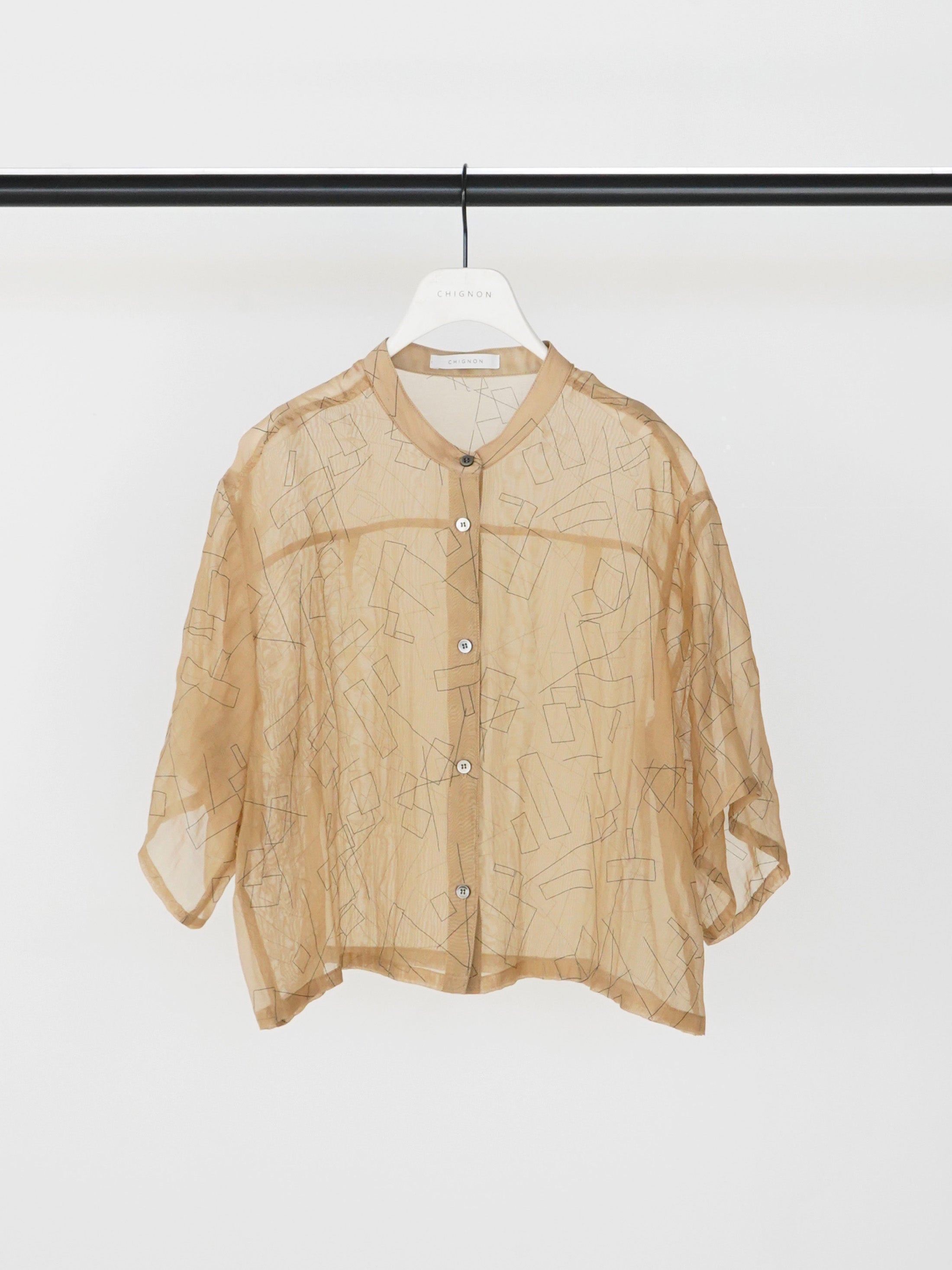 【予約販売】CHIGNON シアープリントハーフスリーブSH 1262-308KK