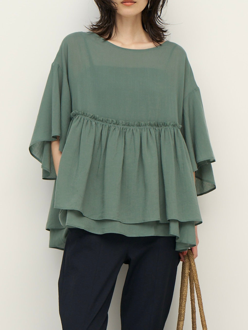 【予約販売】CHIGNON ダブルギャザオーバーBL 1262-317KK