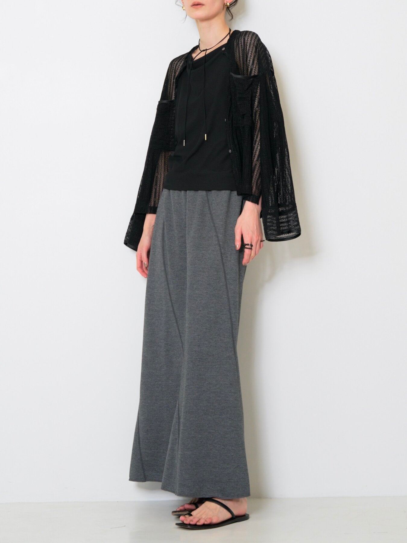 【予約販売】CHIGNON ストレッチレースシャツカーデ 1263-611KK