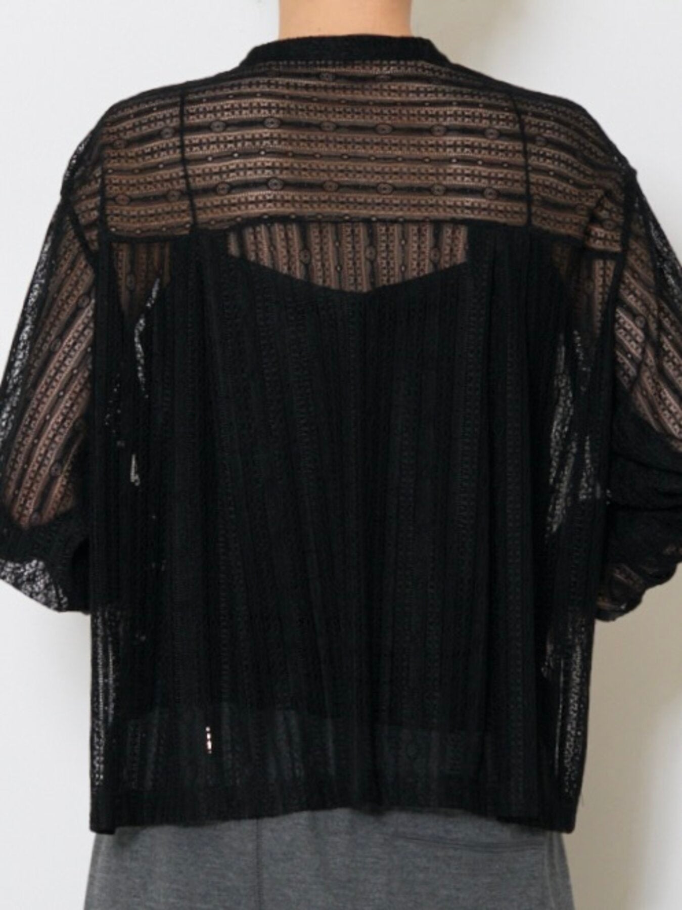 【予約販売】CHIGNON ストレッチレースシャツカーデ 1263-611KK