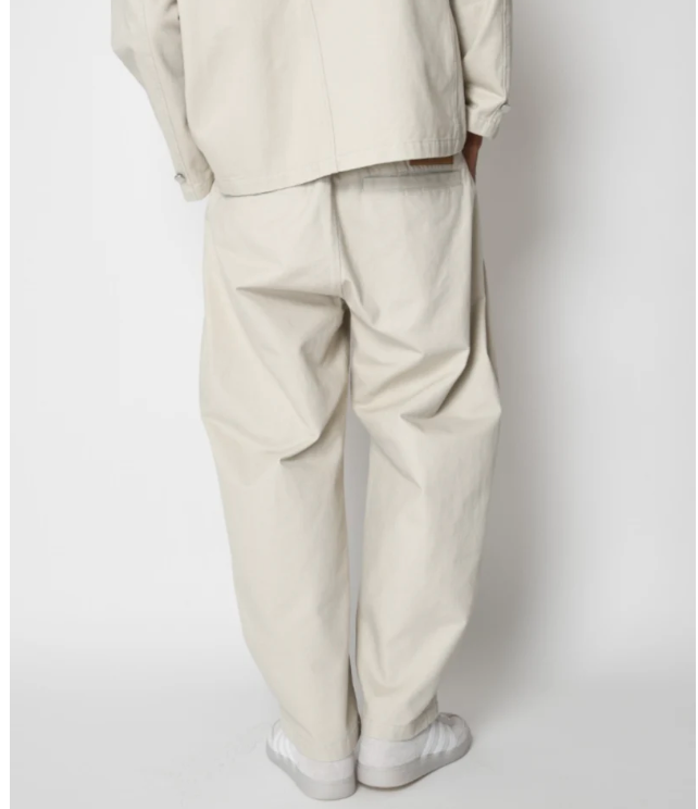 SUPERTHANKS Pigment dyed Twill Side-tuck Wide Pants PT01