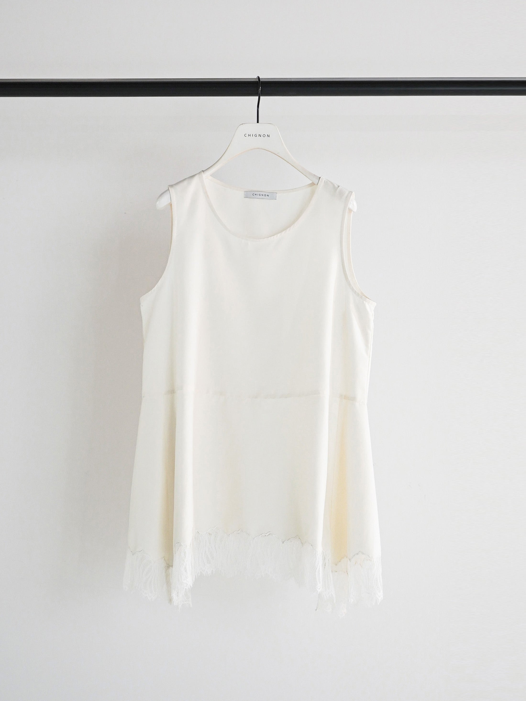 【予約販売】CHIGNON ヘムレースサテンタンク 1561-061NH