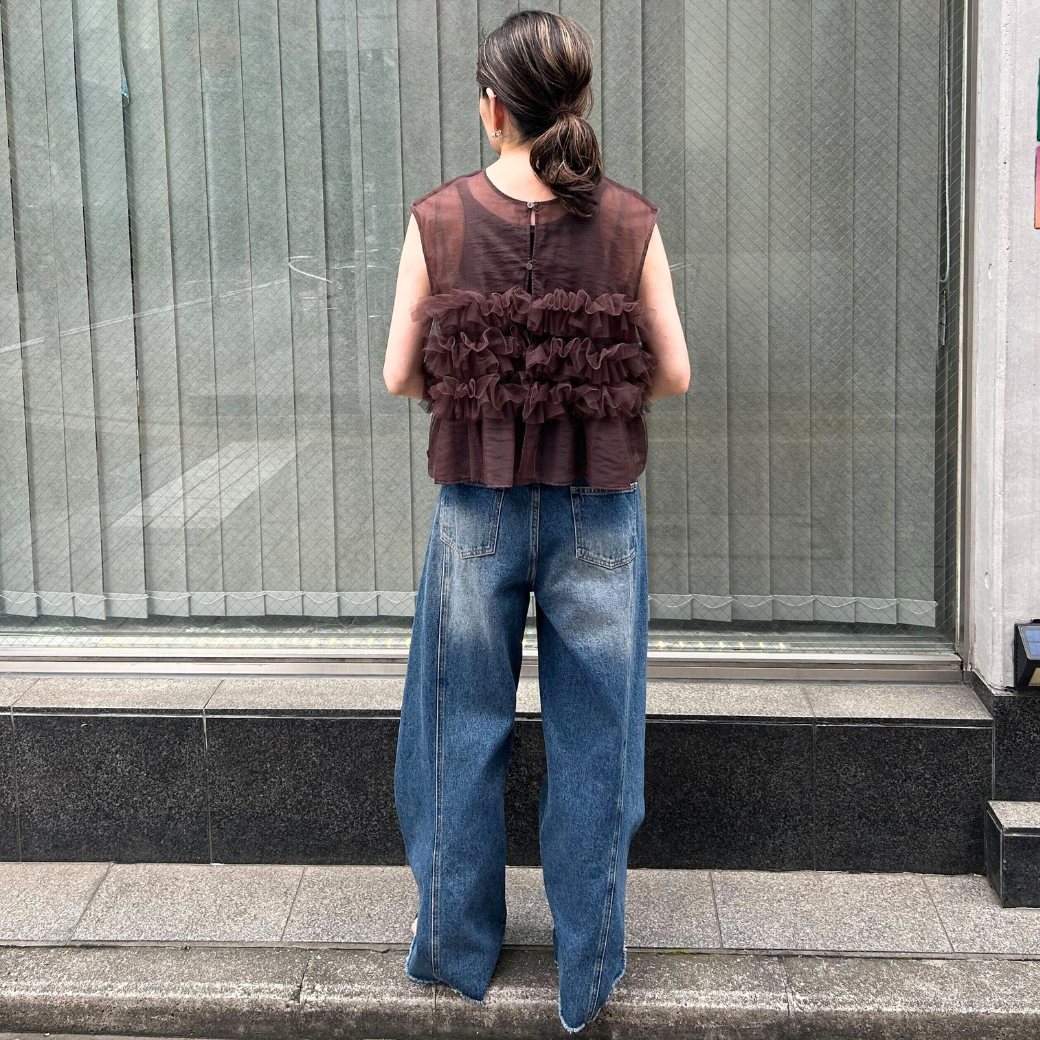 CHIGNON チュールフリルプルオーバー 1652-213NH