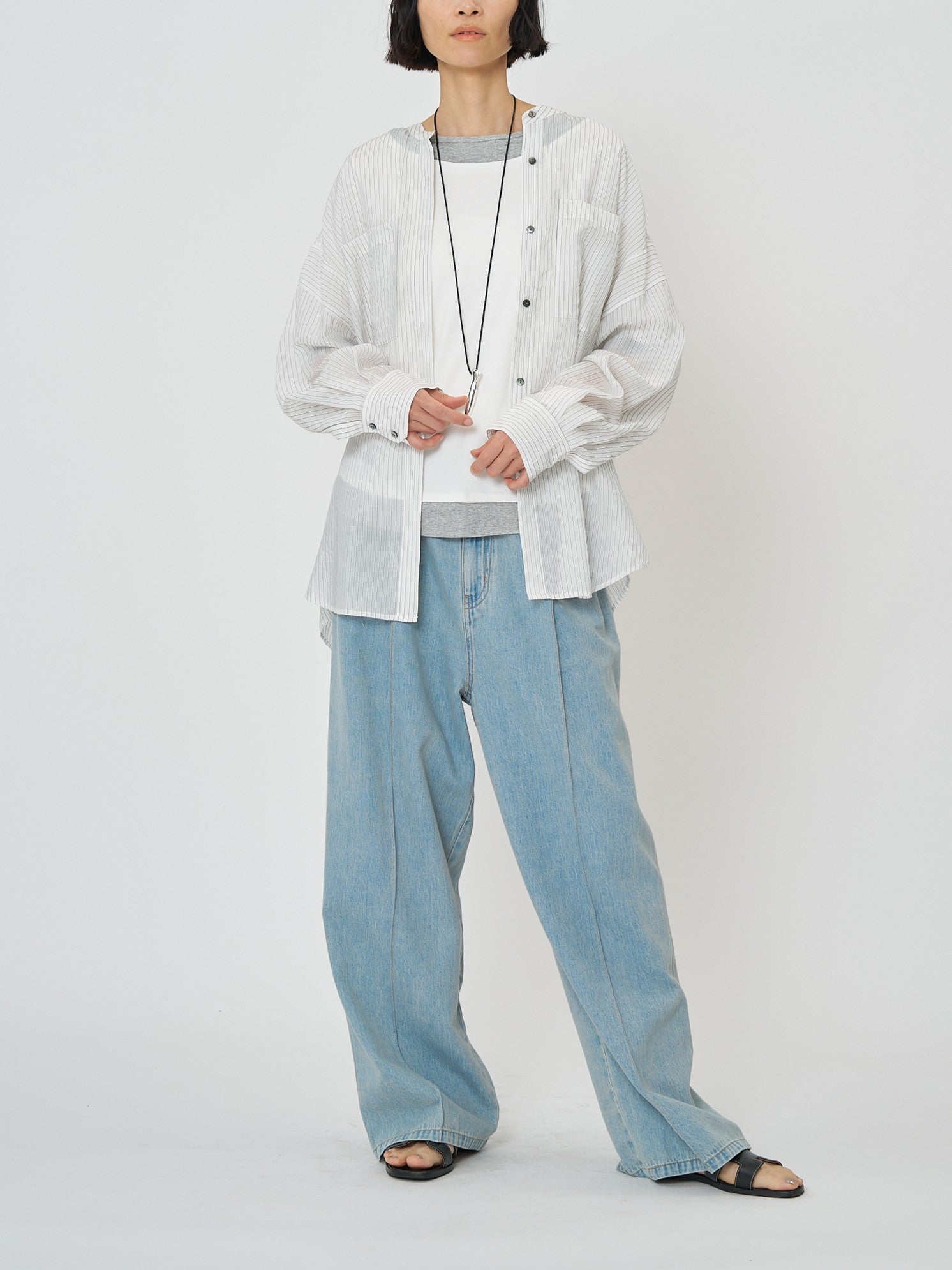 【予約販売】CHIGNON シアーストライプオーバーSH 1861-005KK