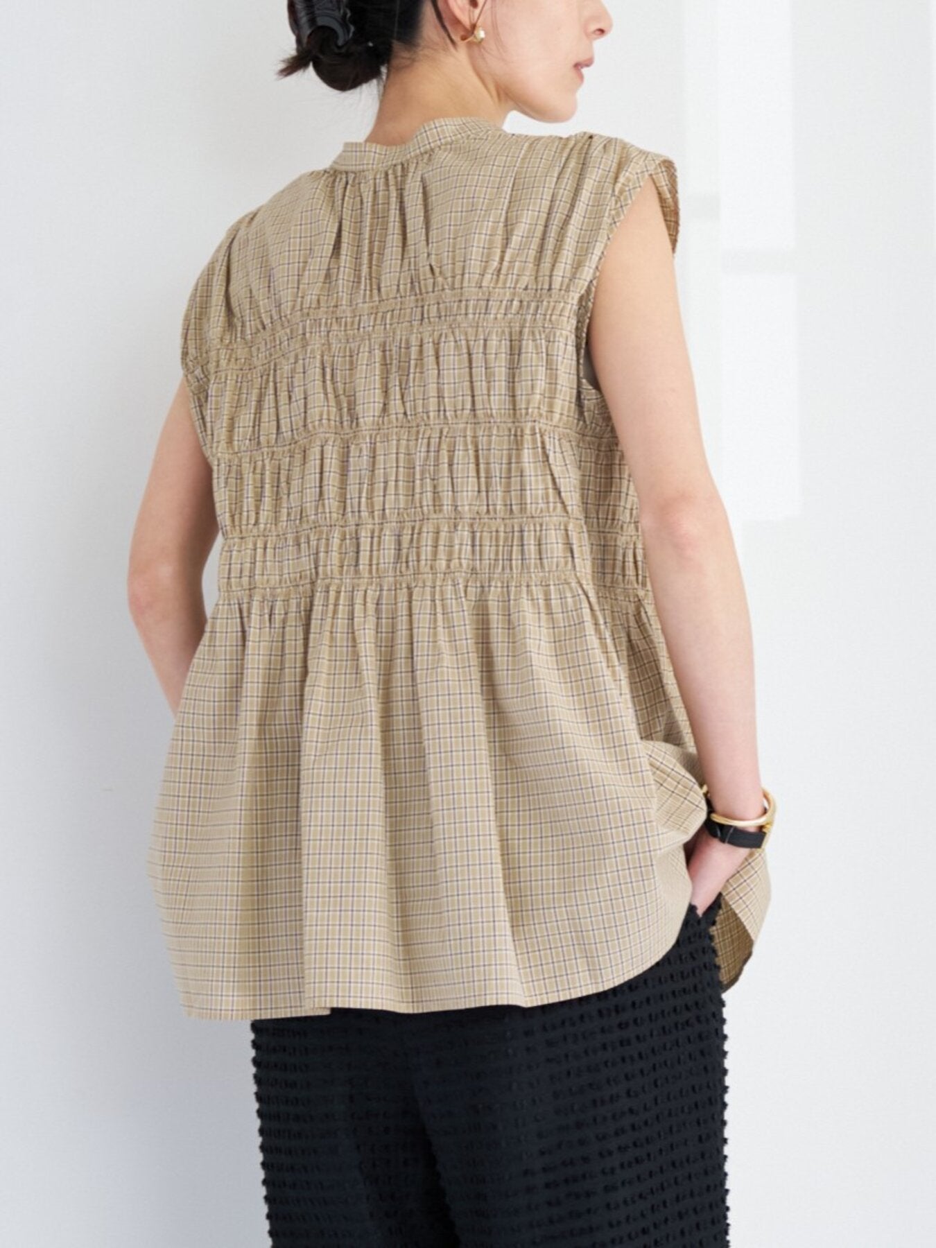 【予約販売】CHIGNON CHECKシャーリングフレンチBL 1963-606KK