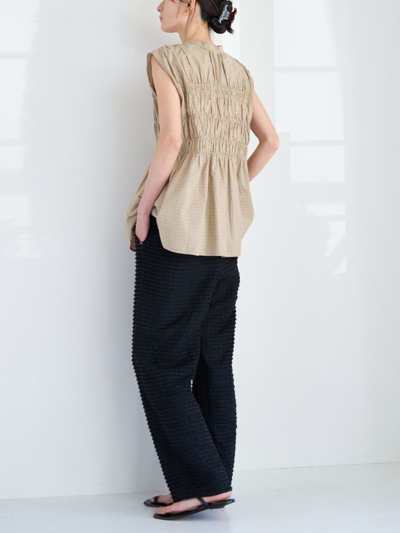 【予約販売】CHIGNON CHECKシャーリングフレンチBL 1963-606KK