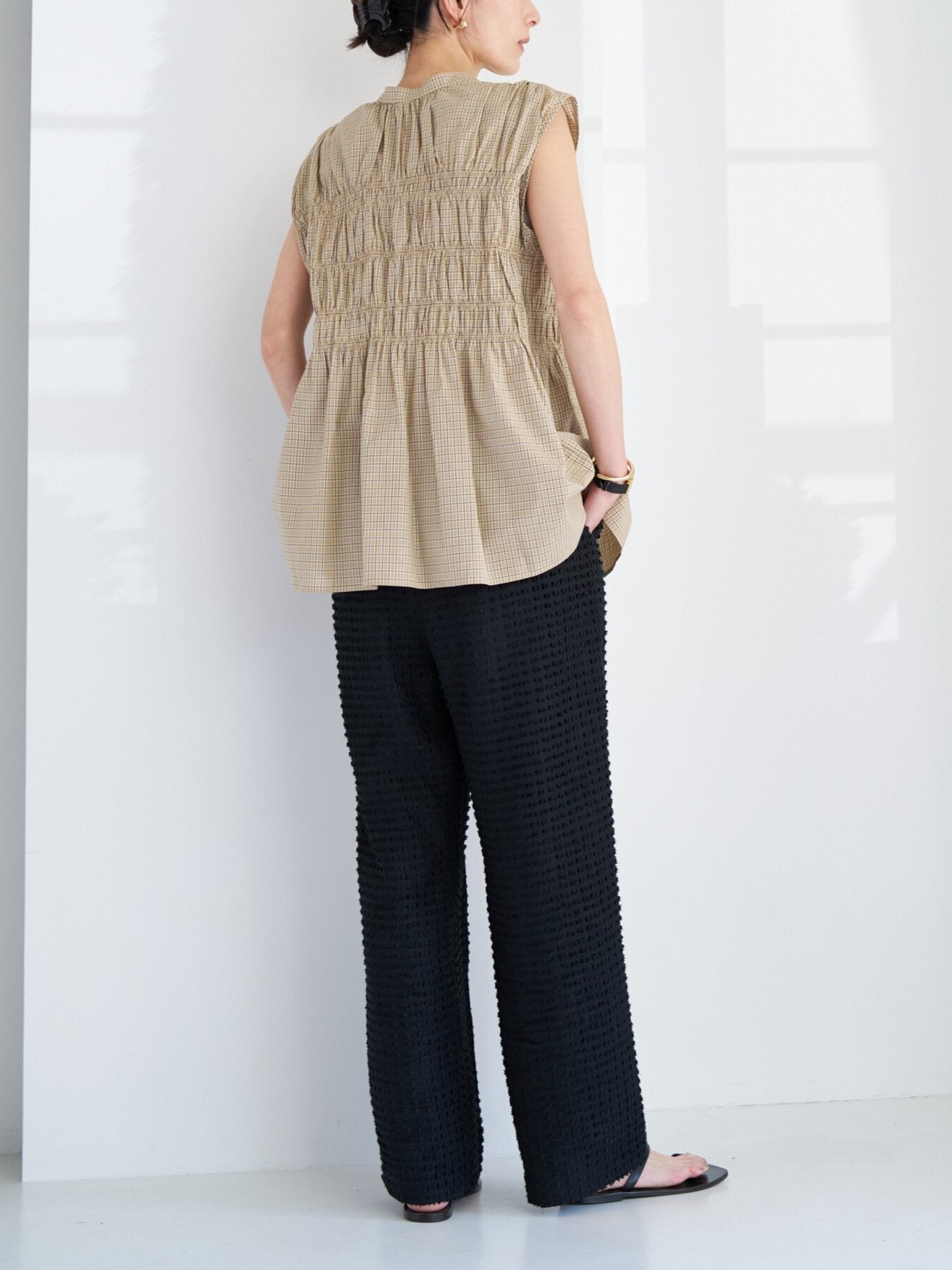 【予約販売】CHIGNON CHECKシャーリングフレンチBL 1963-606KK