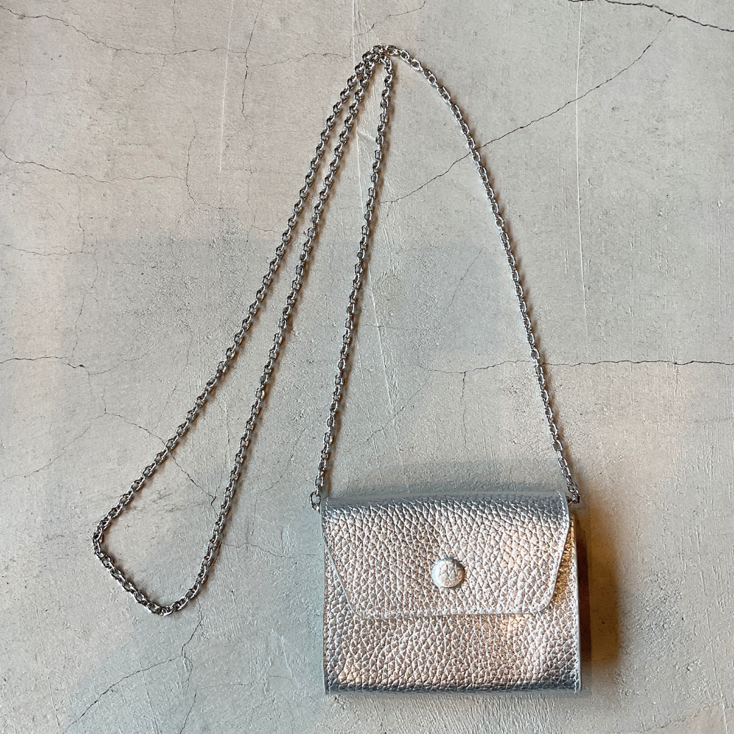 シャイニーレザー チェーンウォレット