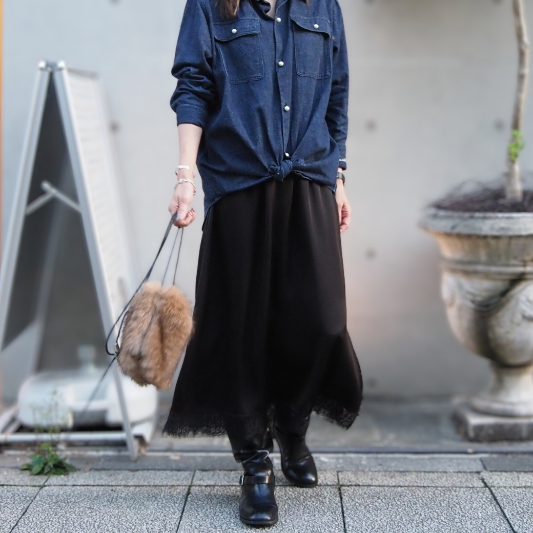 フェイクファーポシェット