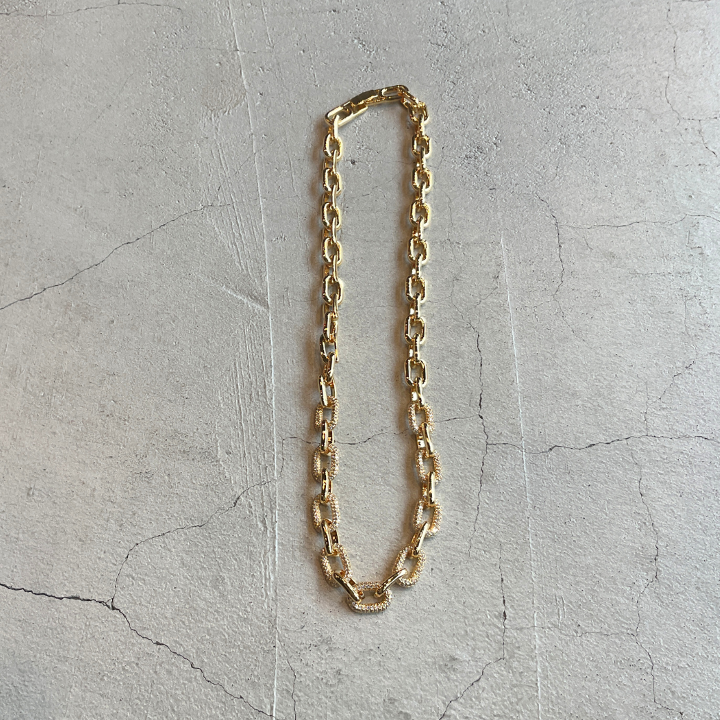 ビジューコンビ チェーンネックレス