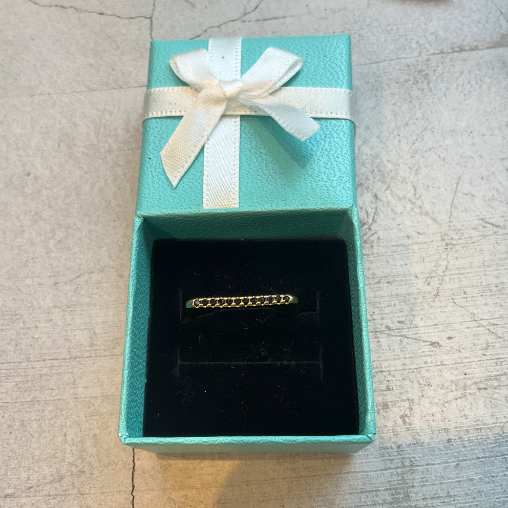 エタニティ スリム リング(ブラック)