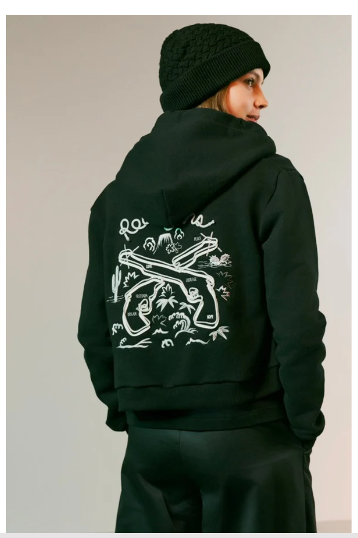 roarguns パーカー black 25FGLB-06