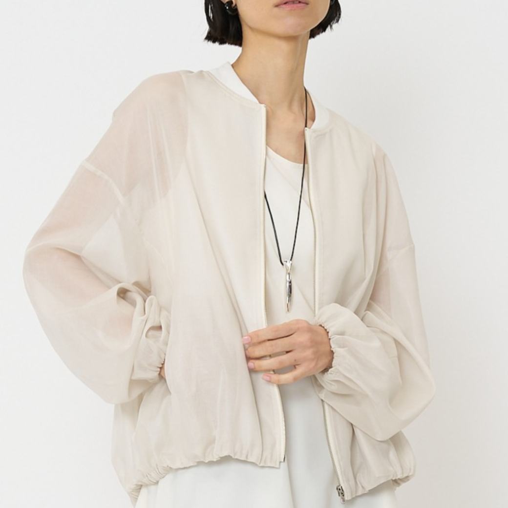 【予約販売】CHIGNON シアーチンツブルゾン 4861-003KK