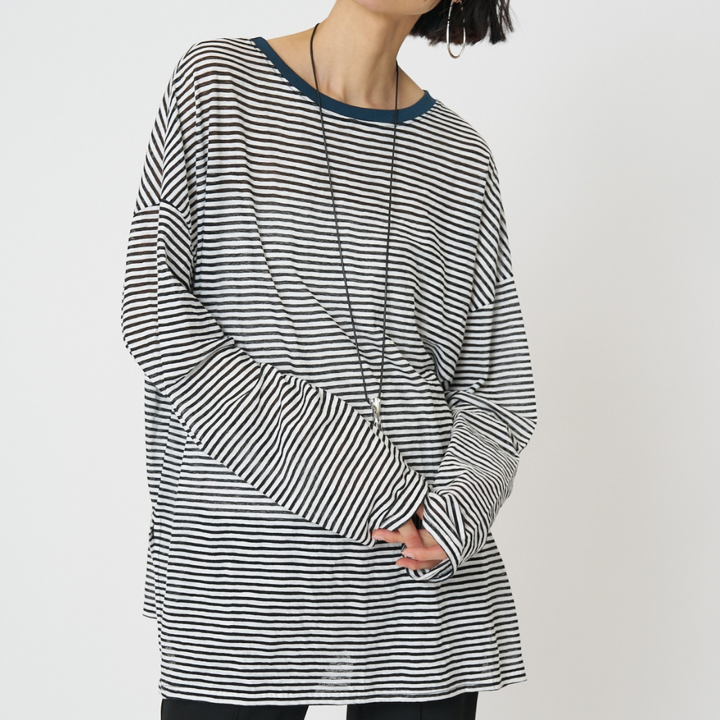 【予約販売】CHIGNON シアーボーダーTee 8461-107KK