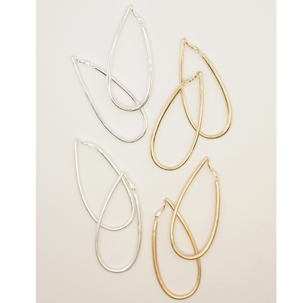 【予約販売】CHIGNON ドロップフープイヤリング 0061-113SH