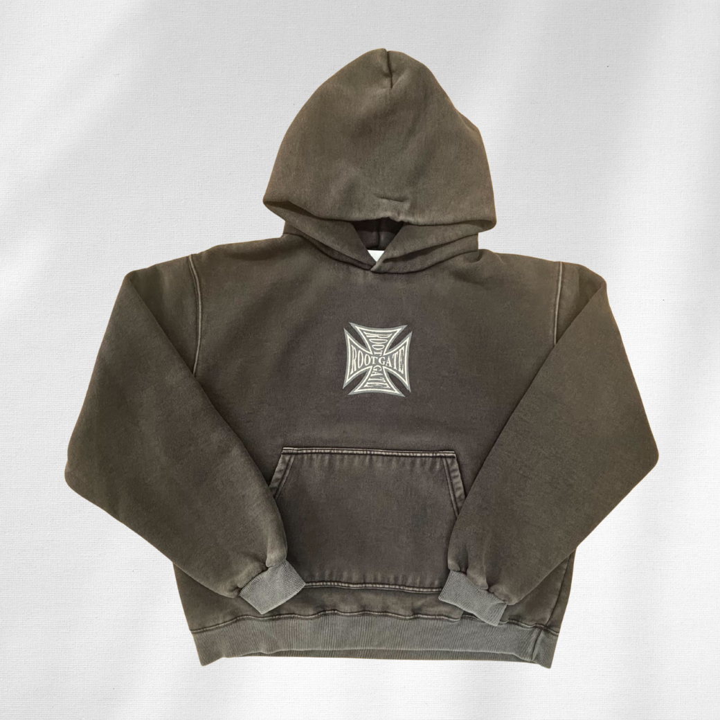 ROOTGATE IRONCROSS HOODIE RGHD2501