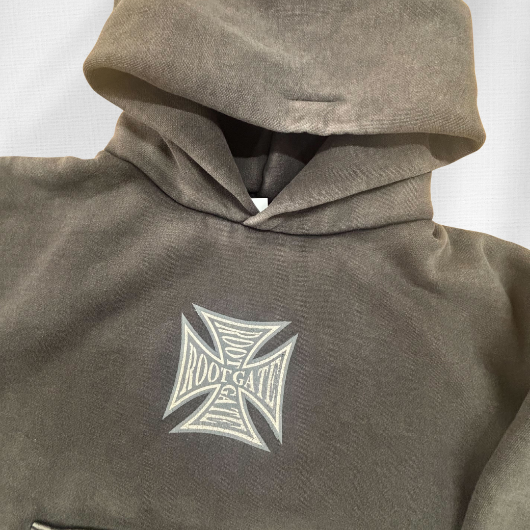 ROOTGATE IRONCROSS HOODIE RGHD2501