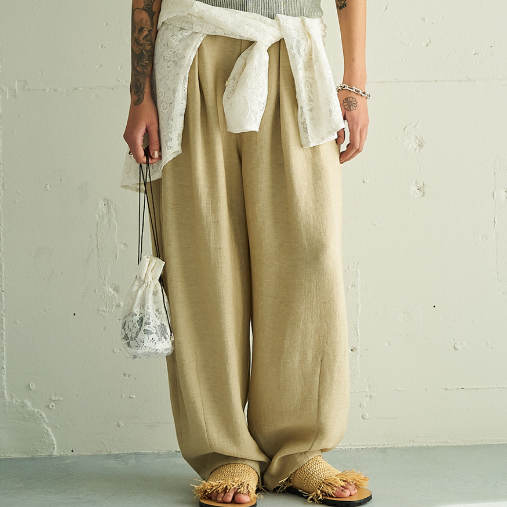 YENN VOLUME CURVE PANTS Y262-32051 – RUKA