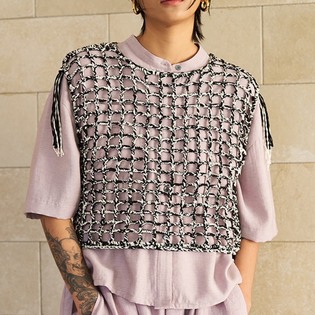 【予約販売】YENN CROCHET MESH TOPS Y262-91059