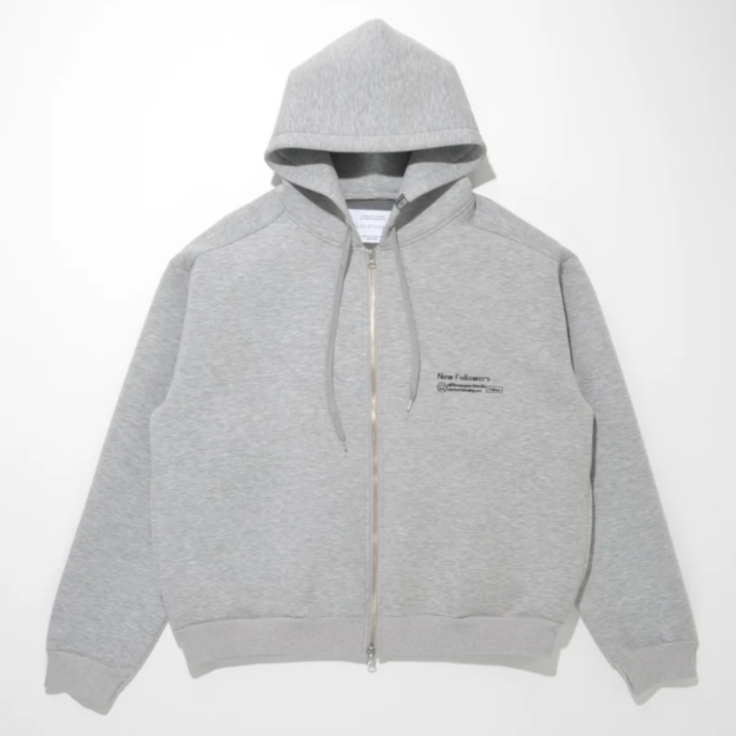 SUPERTHANKS Double-knit Embroidery Zip-Hoodie CS01