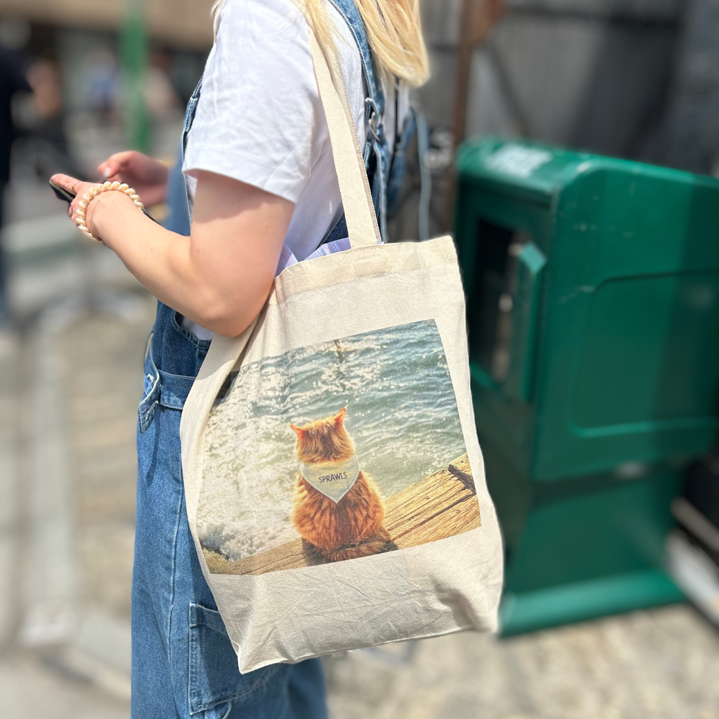 SPRAWLS Photo ecobag cat STL-012