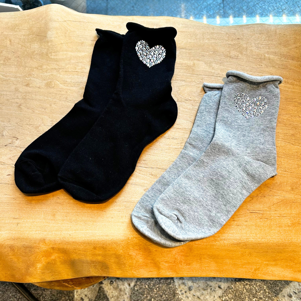 Bijou Heart socks