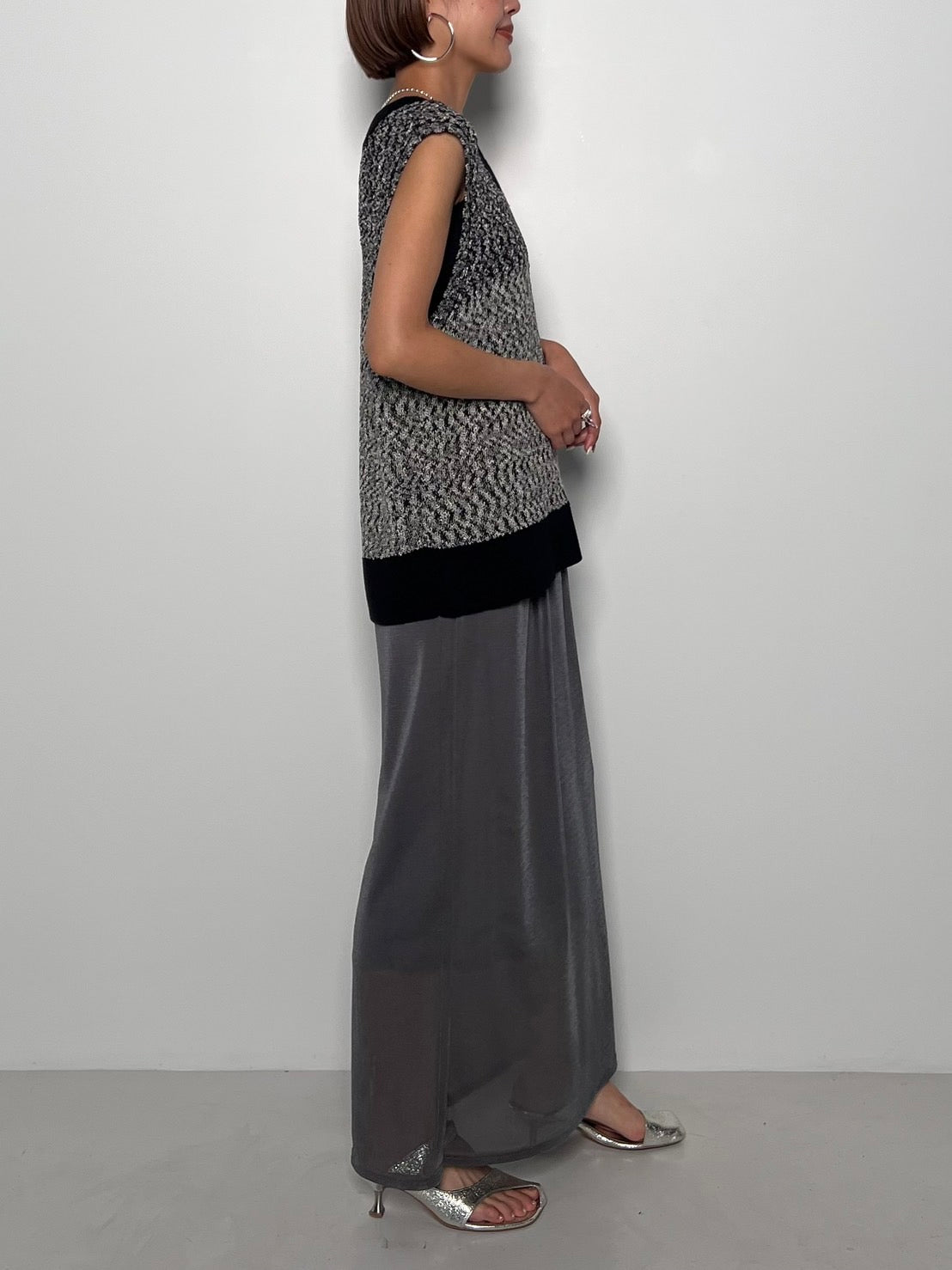 CHIGNON メッシュIラインスカート 2753-400KK
