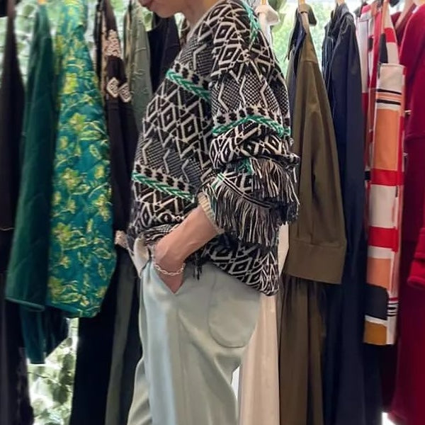 Sara mallika ジャガードニット〔50%OFF〕