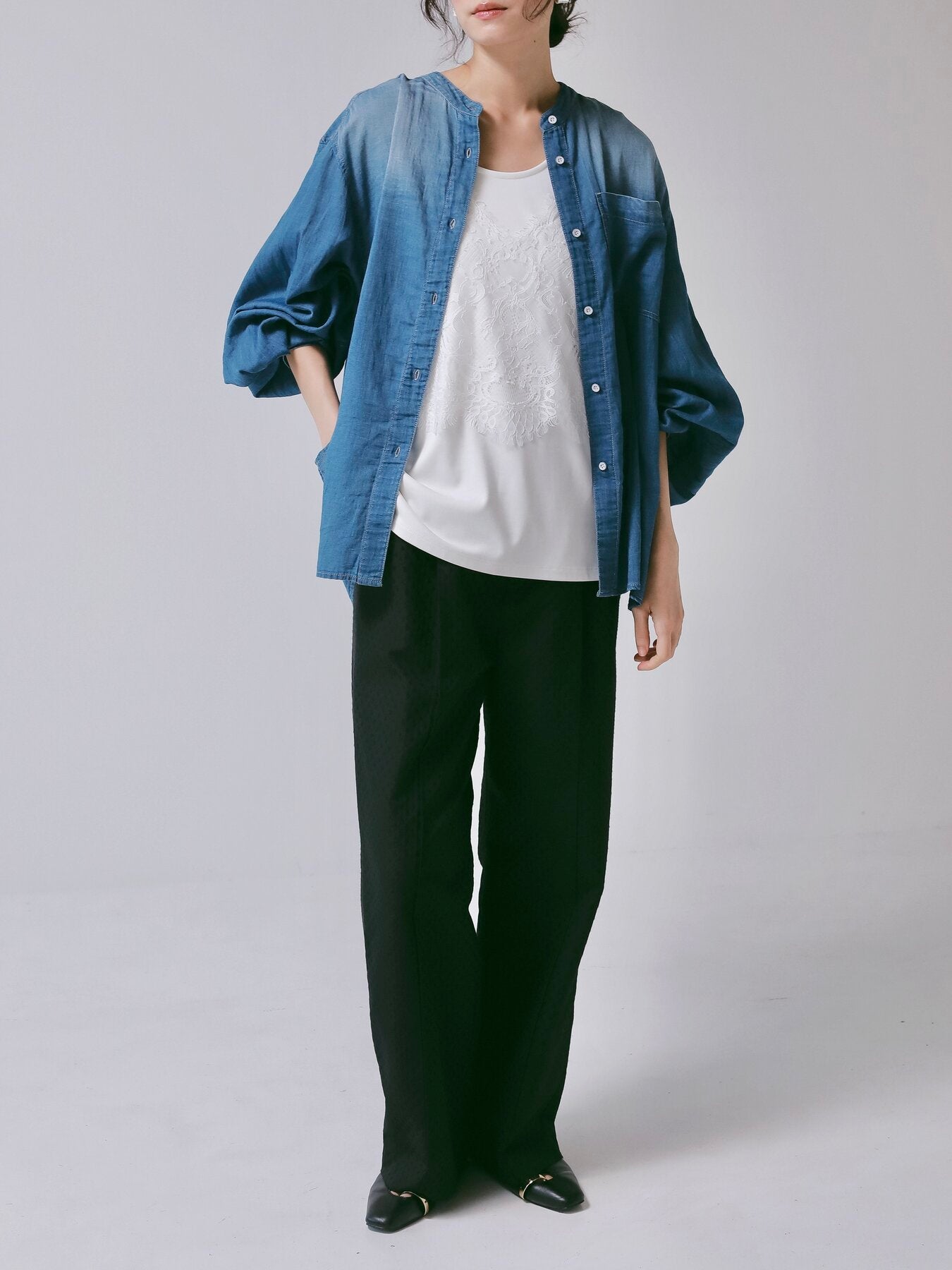 【予約販売】CHIGNON ドットジャカードタックPT 3266-612BZ
