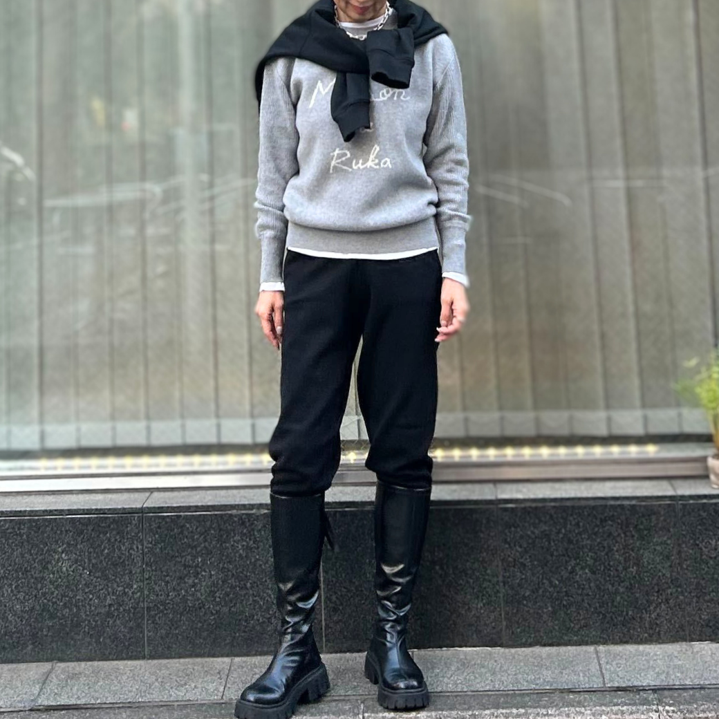 Maison de RUKA カシミヤ ロゴニット