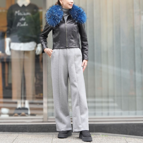 Maison de RUKA ファー付きジャケット