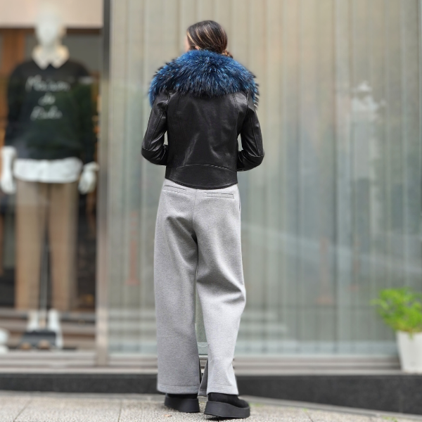 Maison de RUKA ファー付きジャケット