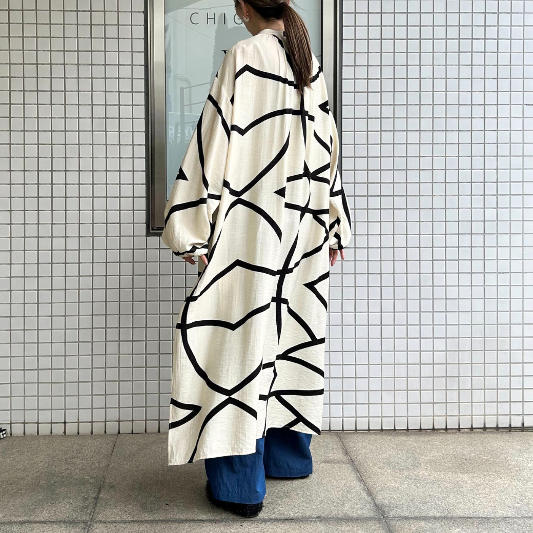 CHIGNON ラインプリントシャツOP 5961-019KK