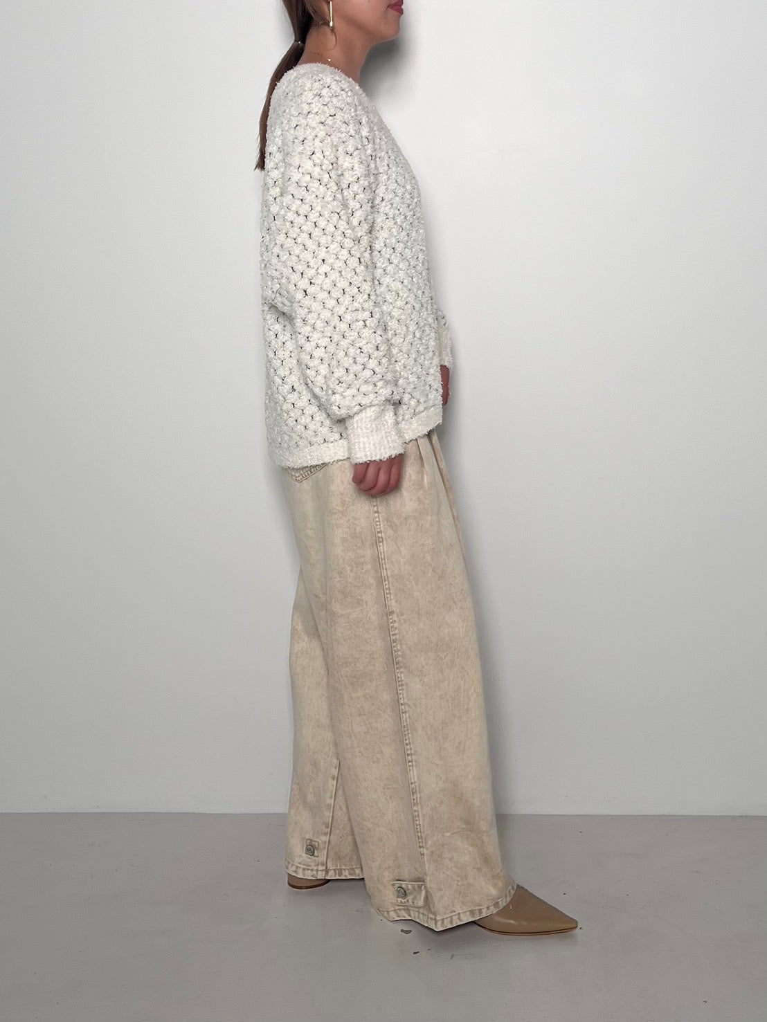 CHIGNON ウォッシュドタックワイドパンツ 3855-279BT