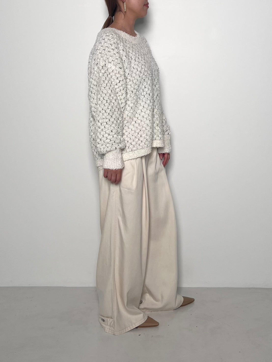 CHIGNON ウォッシュドタックワイドパンツ 3855-279BT