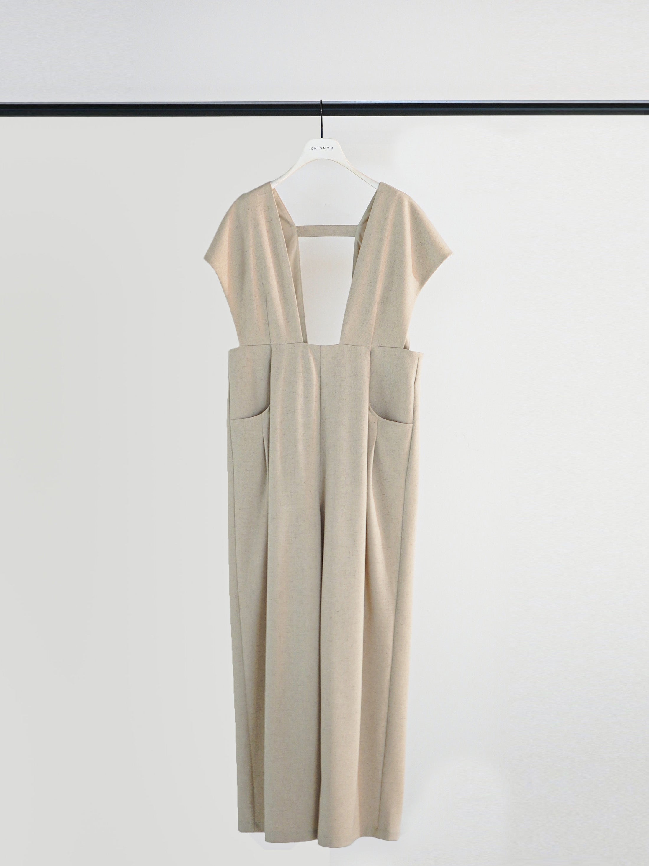 【予約販売】CHIGNON ワイドドレープコンビネゾン 3861-030MK