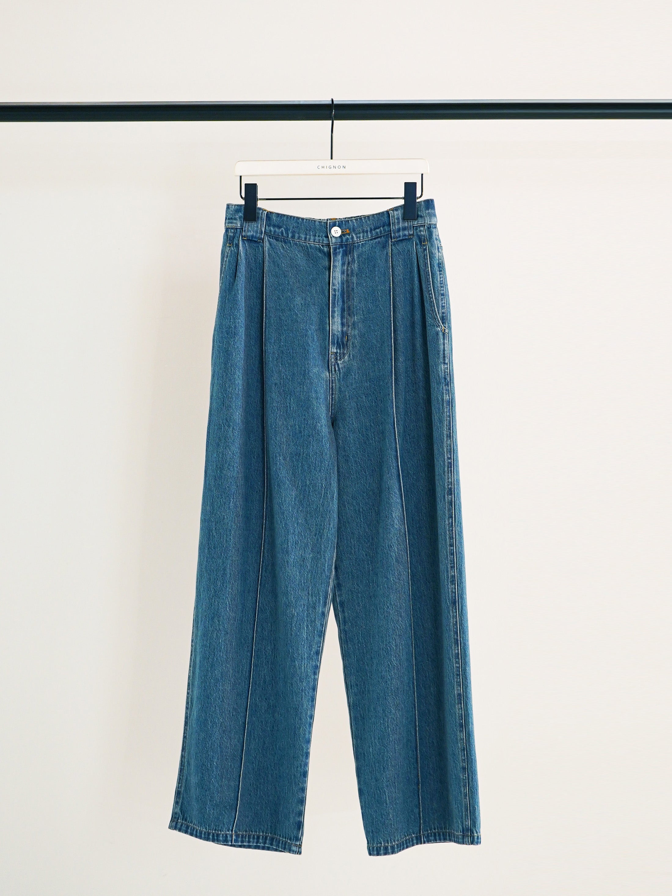 【予約販売】CHIGNON センターステッチデニムPT 3861-042BT