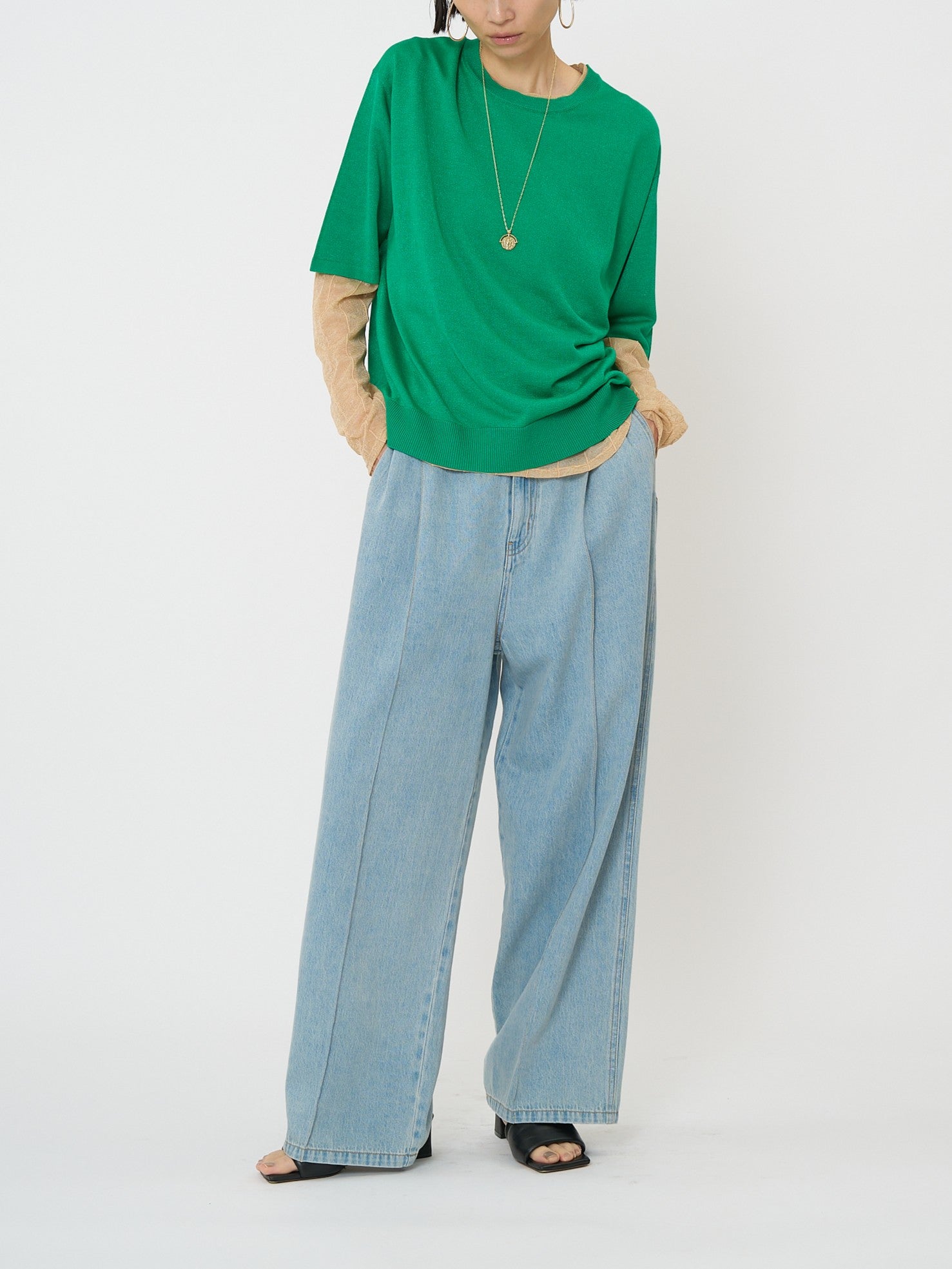 【予約販売】CHIGNON センターステッチデニムPT 3861-042BT