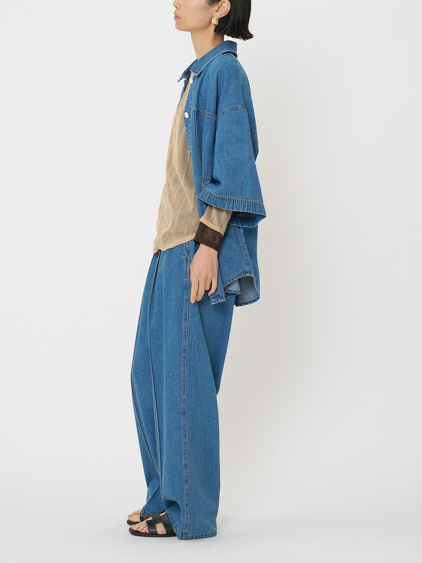 【予約販売】CHIGNON センターステッチデニムPT 3861-042BT