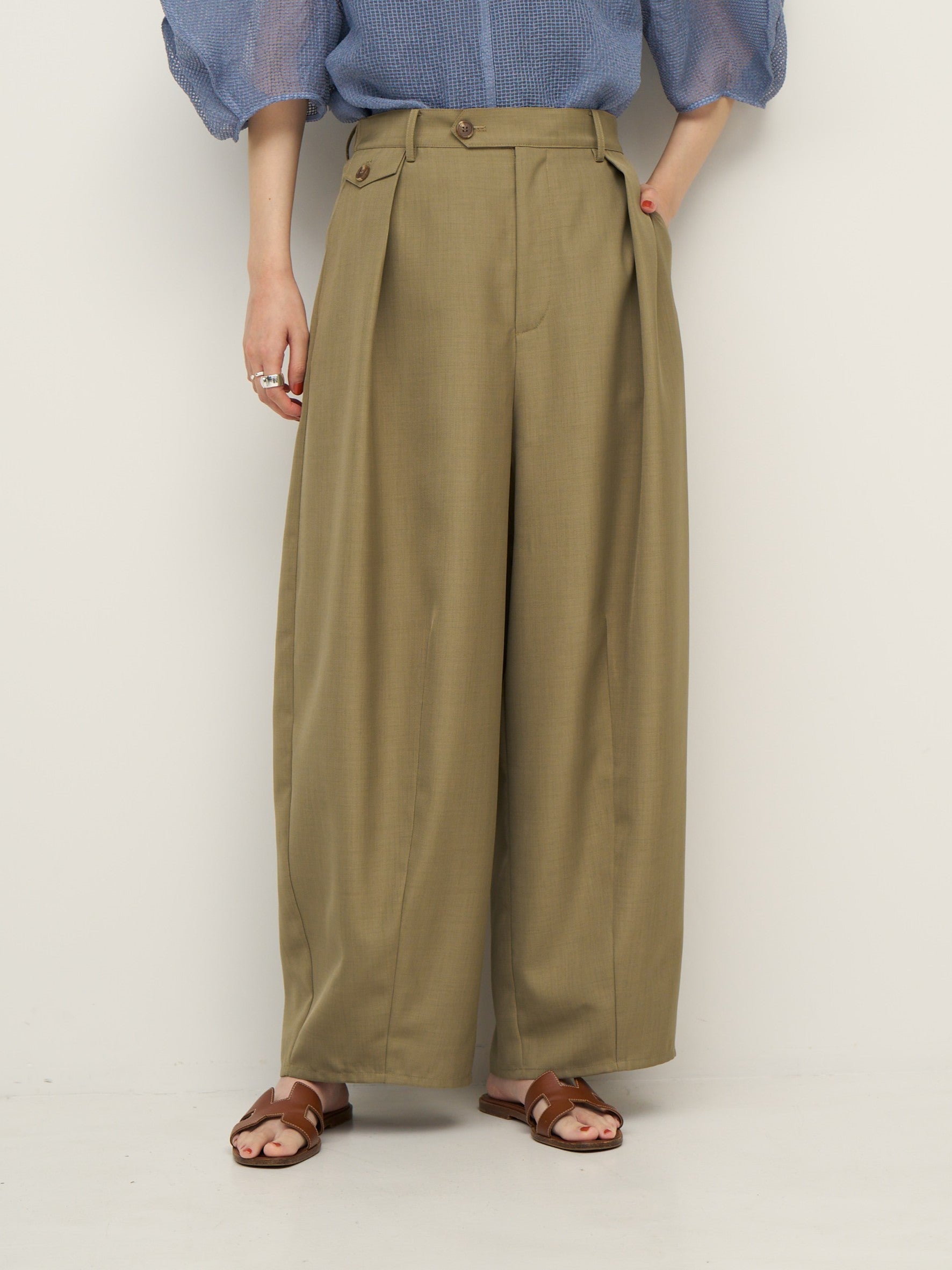 【予約販売】CHIGNON リネンライクコクーンPT 3862-337MK