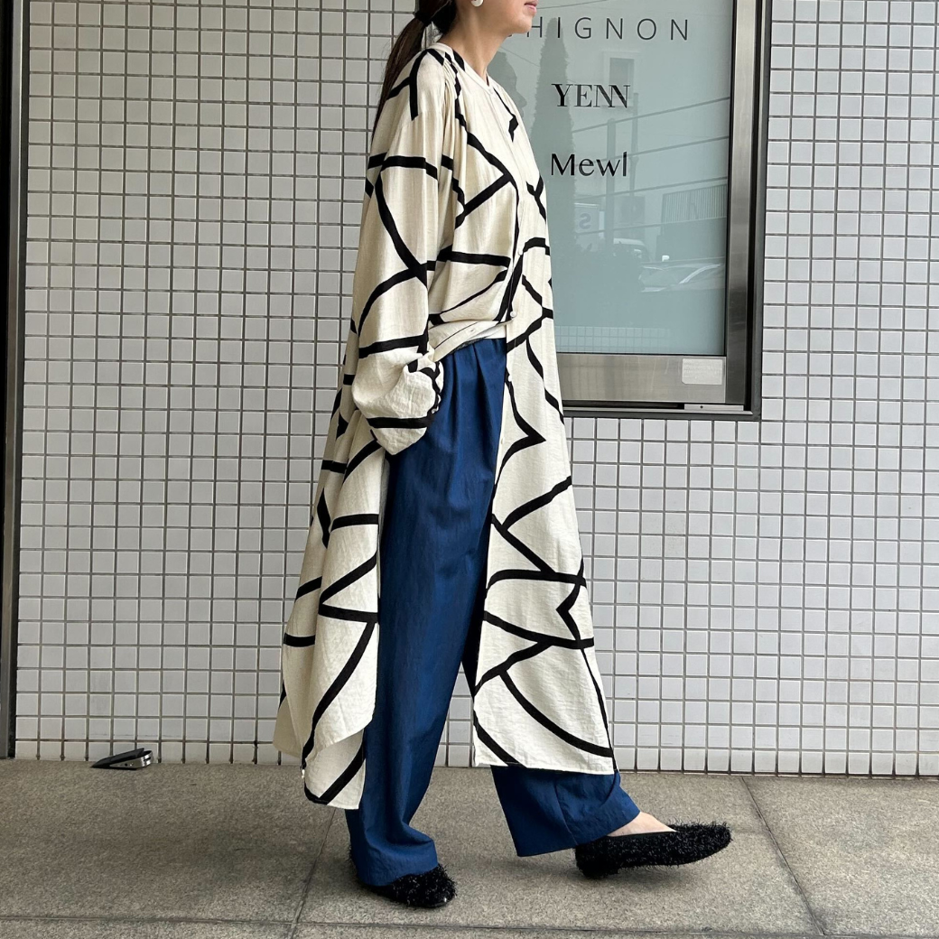 CHIGNON ラインプリントシャツOP 5961-019KK