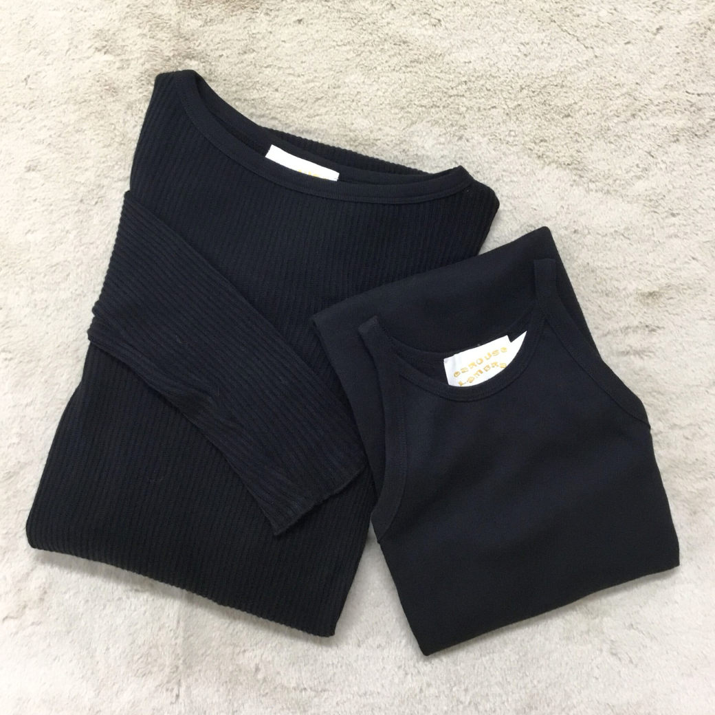 Carouse lambra organic cotton rib pack ls dress 251-360〔40%OFF〕